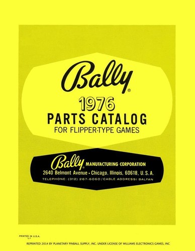 1976 bally pinball - bally,